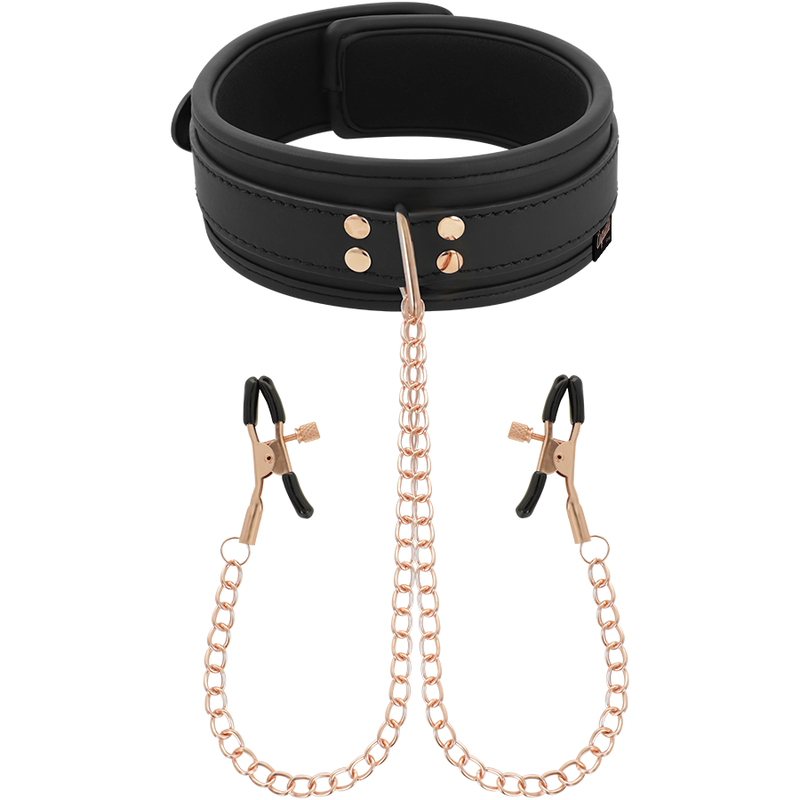 collier avec pinces à tétons fantaisie doublure néoprène Coquette Chic Desire Fantasy 4