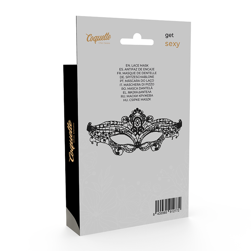 masque pour les yeux fin en dentelle noire Coquette Chic Desire 6