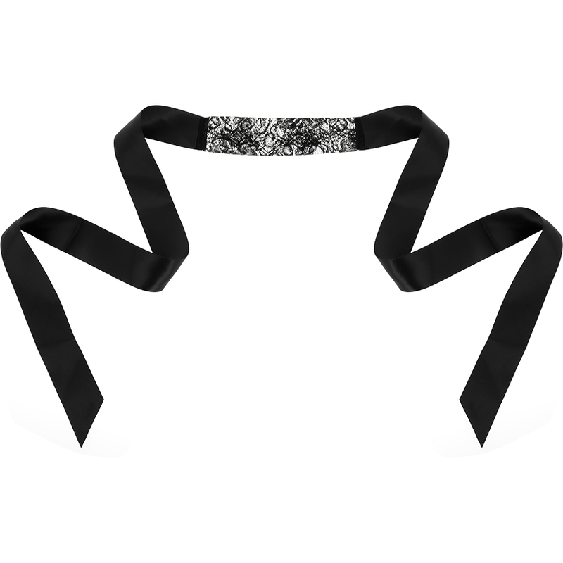 masque pour les yeux en dentelle noire avec ruban Coquette Chic Desire 3