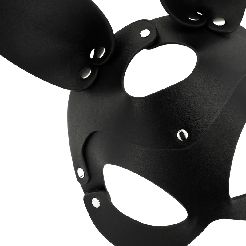 masque en cuir végan avec oreilles de lapin Coquette Chic Desire 4
