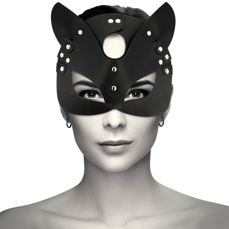 masque en cuir végan avec oreilles de chat Coquette Chic Desire 2