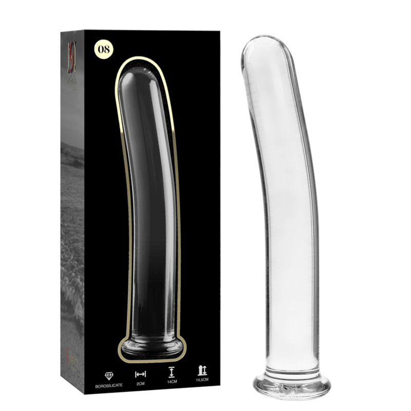 Gode en verre Nebula modèle 8 transparent, vue 2