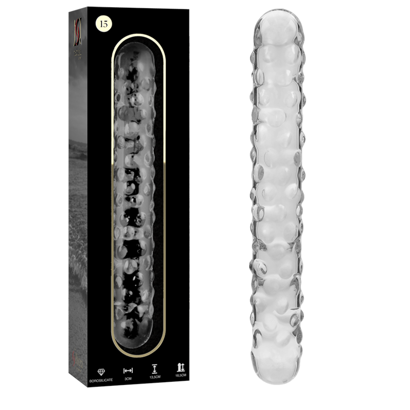 Gode en verre Nebula Ibiza modèle 15 transparent 18,5 cm 2
