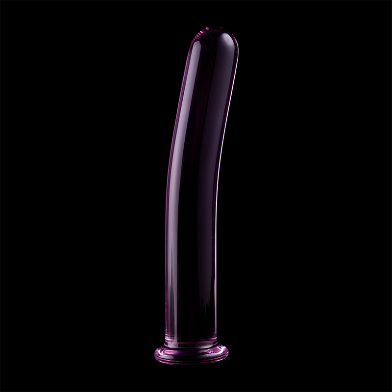 Gode en verre Nebula Ibiza modèle 17 rose 18,5 cm 6