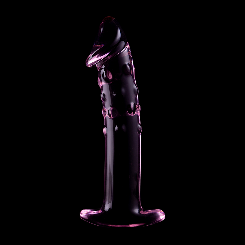 Gode en verre Nebula Ibiza modèle 19 rose 18,5 cm 6