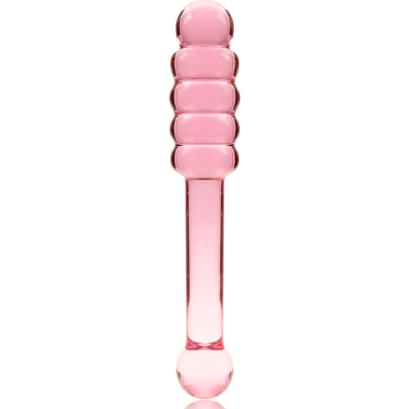 Gode en verre Nebula Ibiza modèle 20 rose 20,5 cm 4