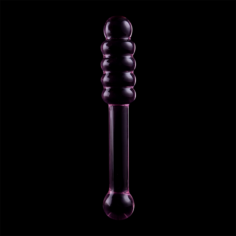 Gode en verre Nebula Ibiza modèle 20 rose 20,5 cm 6