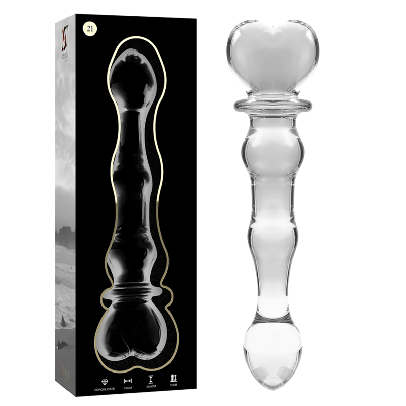 Gode en verre Nebula Ibiza modèle 21 transparent 20,5 cm 2