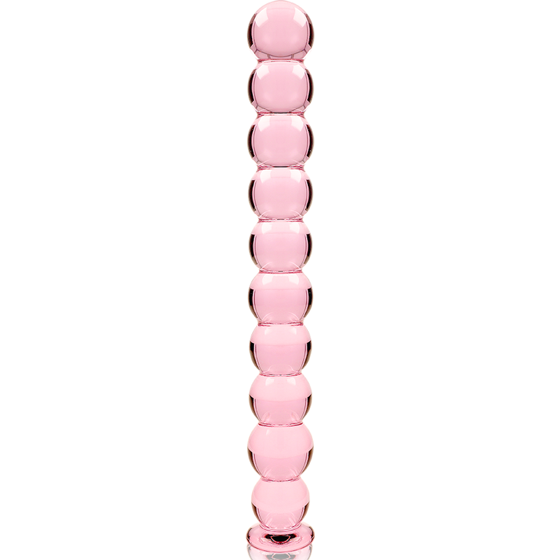 Gode en verre Nebula Ibiza modèle 22 rose 21,5 cm 4