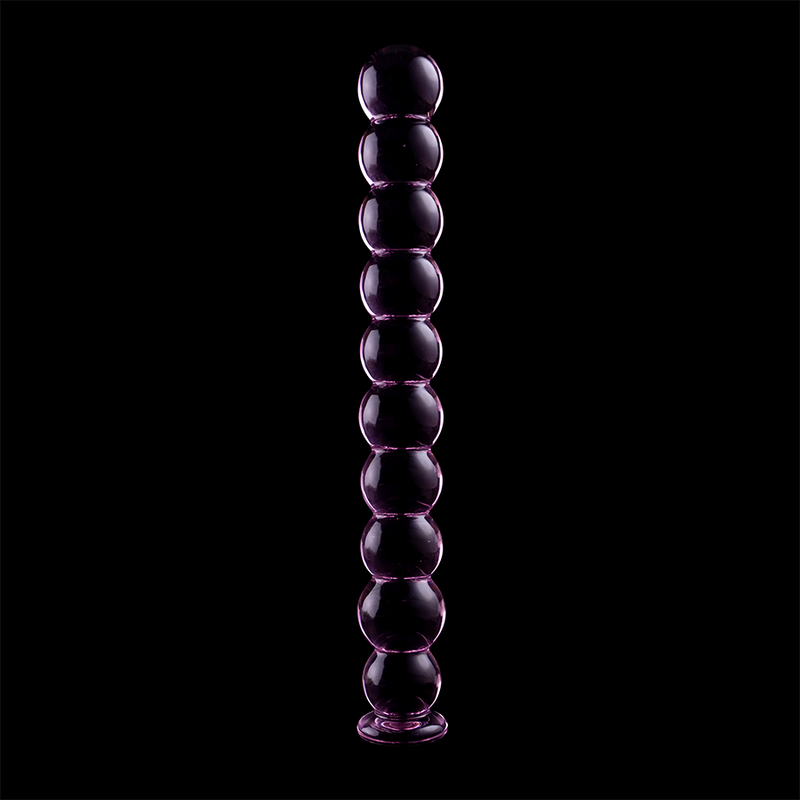 Gode en verre Nebula Ibiza modèle 22 rose 21,5 cm 6