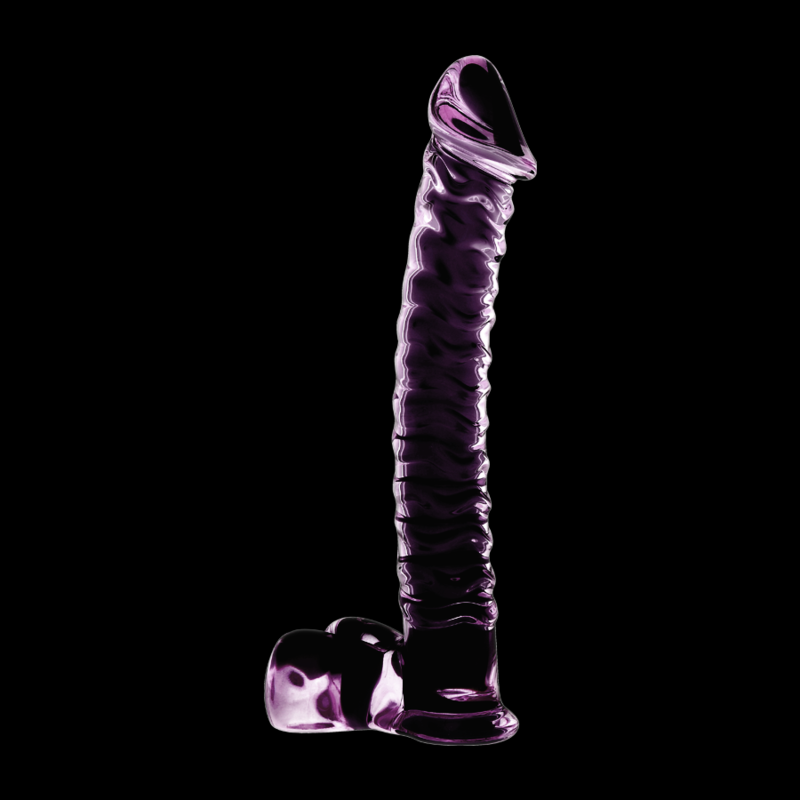 Gode en verre Nebula Ibiza modèle 23 rose 21,5 cm 6