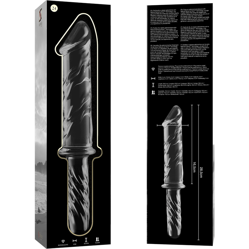 Gode en verre Nebula Ibiza modèle 24 transparent 28,5 cm 5