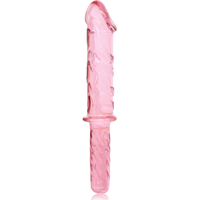 Gode en verre Nebula Ibiza modèle 24 rose 28,5 cm 4