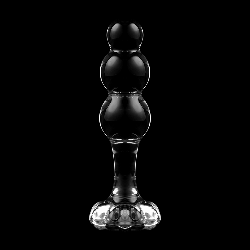 Plug anal en verre Nebula Ibiza modèle 1 transparent 10,5 cm 6