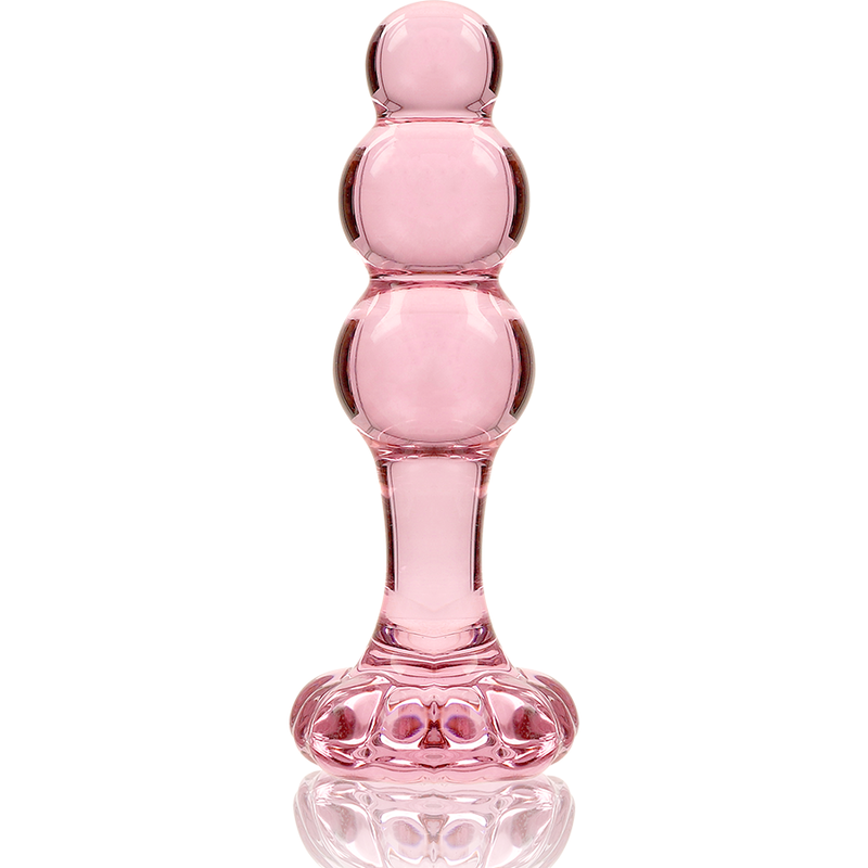 Plug anal en verre Nebula Ibiza modèle 1 rose 10,5 cm 4