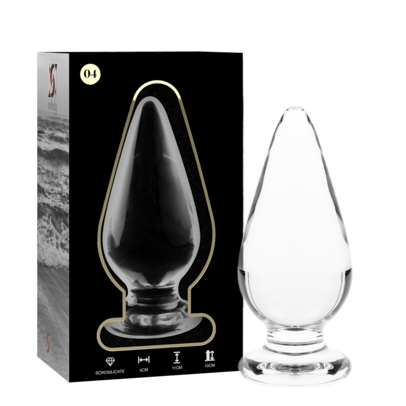 Plug anal en verre Nebula Ibiza modèle 4 transparent 11 cm 2