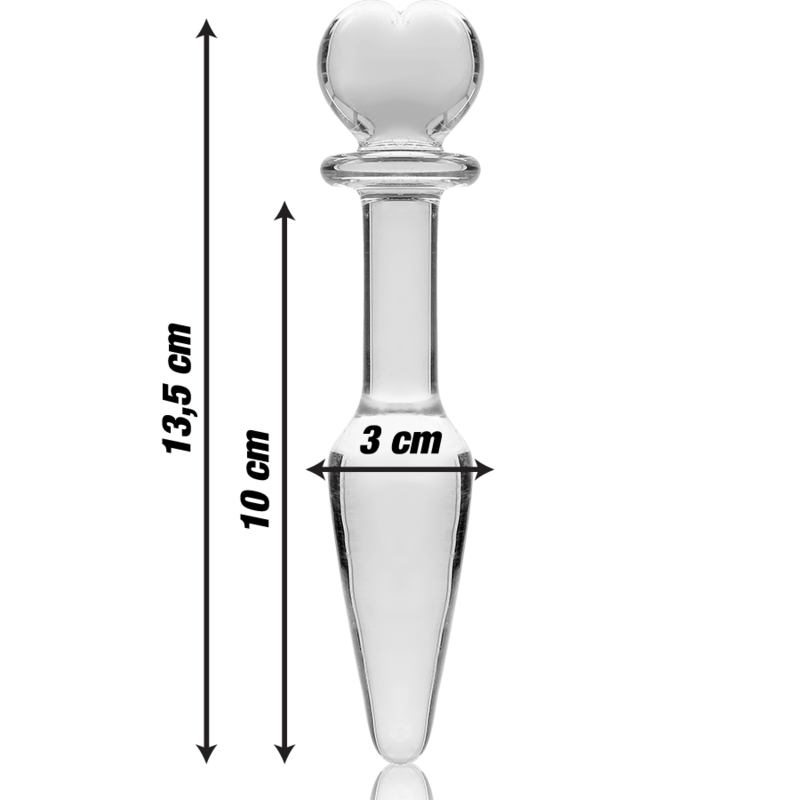 Plug anal en verre Nebula Ibiza modèle 7 transparent 13,5 cm 3