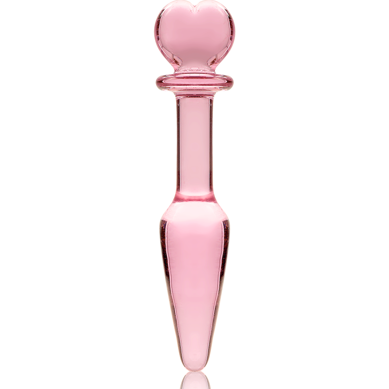 Plug anal en verre Nebula Ibiza modèle 7 rose 13,5 cm 4