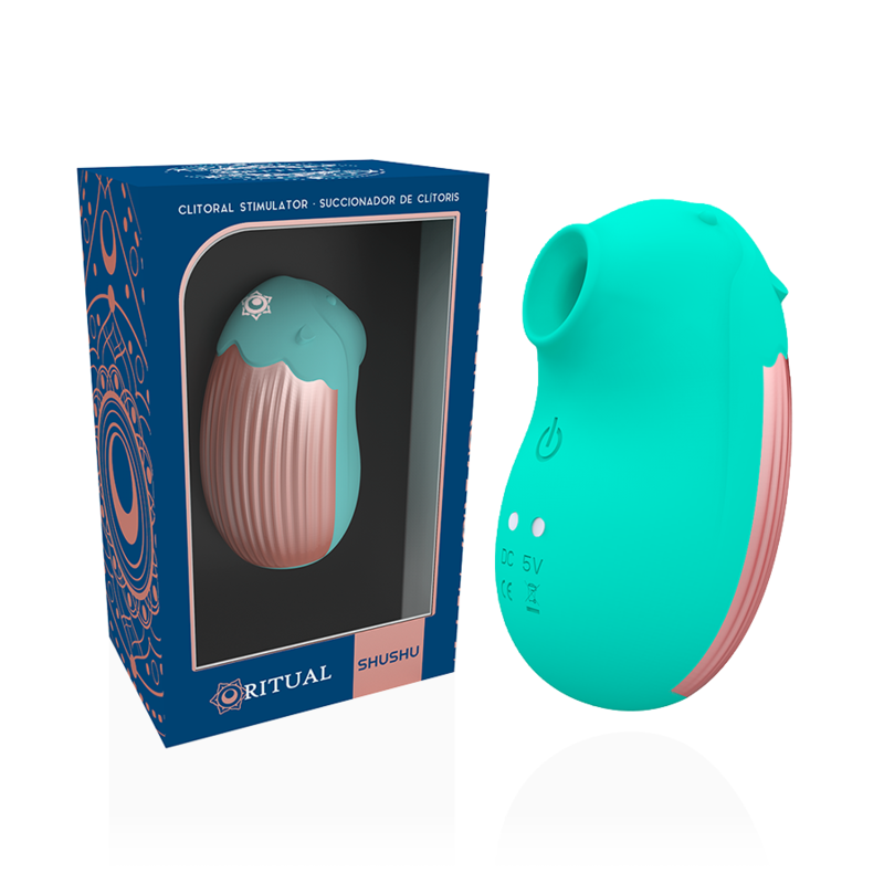 Stimulateur clitoridien aspiration Rithual Shushu 2.0 aqua 2