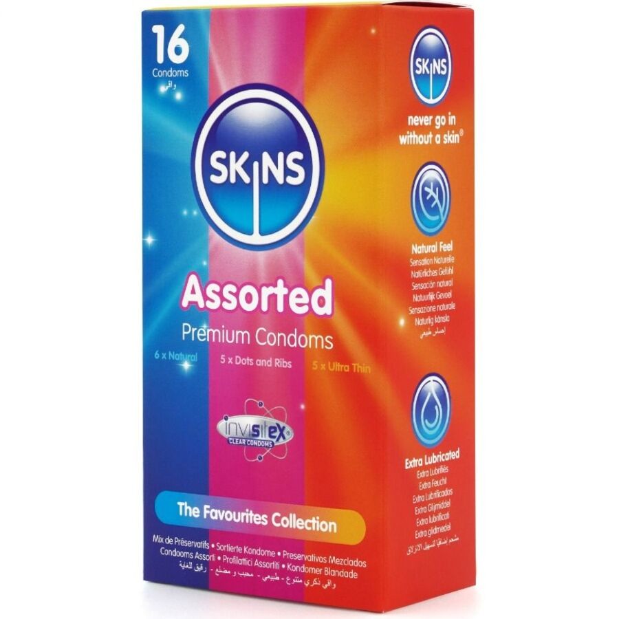 Préservatifs Skins Premium assortis 16 unités 2