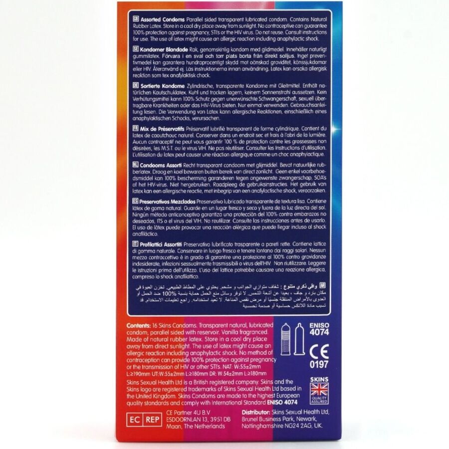 Préservatifs Skins Premium assortis 16 unités 4