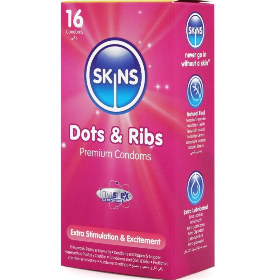 Préservatifs Skins Premium picots et stries 16 unités 2