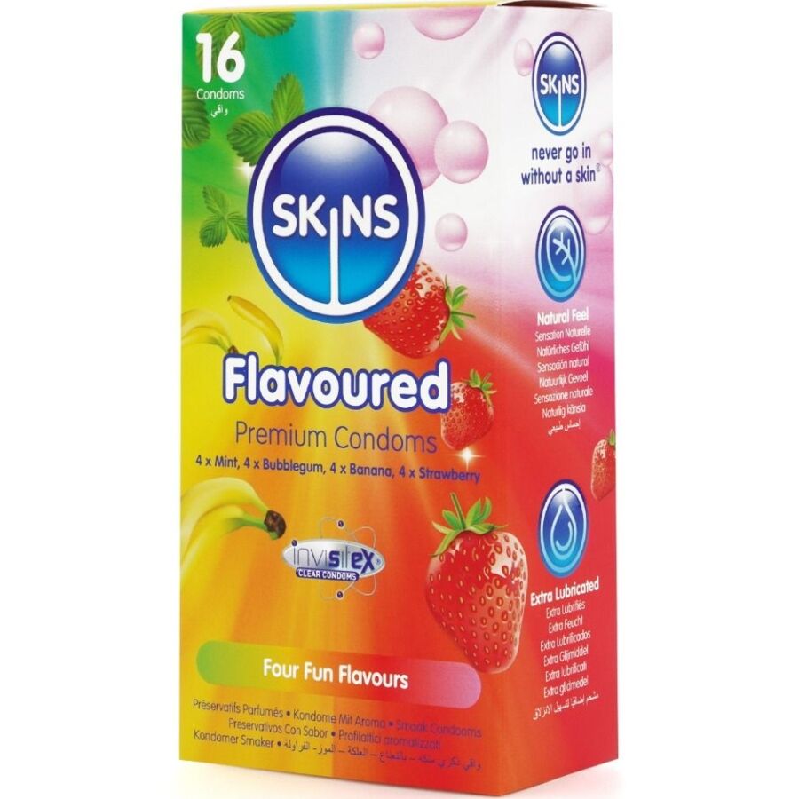 Préservatifs Skins Premium multi-saveurs 16 unités 2