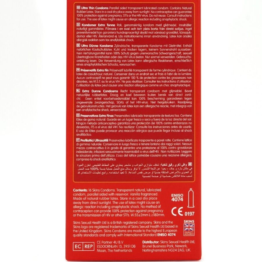 Préservatifs Skins Premium ultra fins 16 unités 4