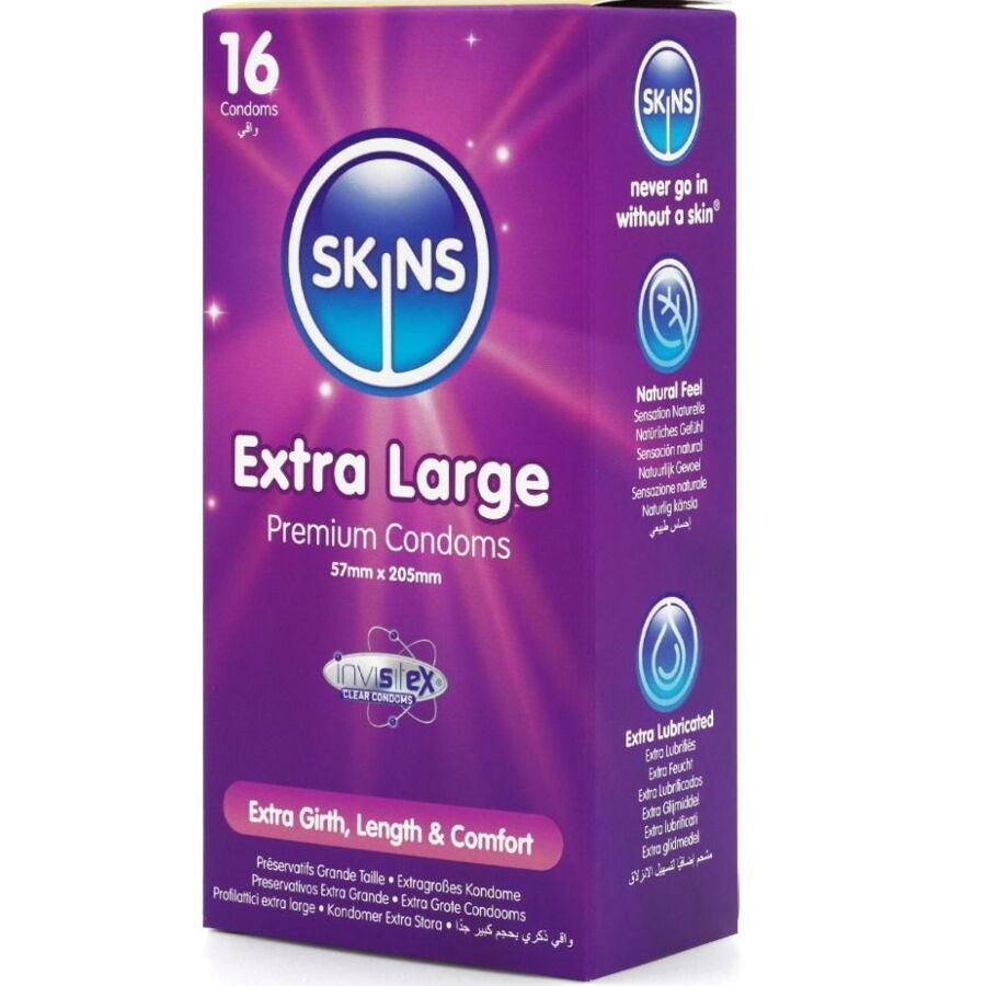 Préservatifs Skins Premium extra larges 16 unités 2