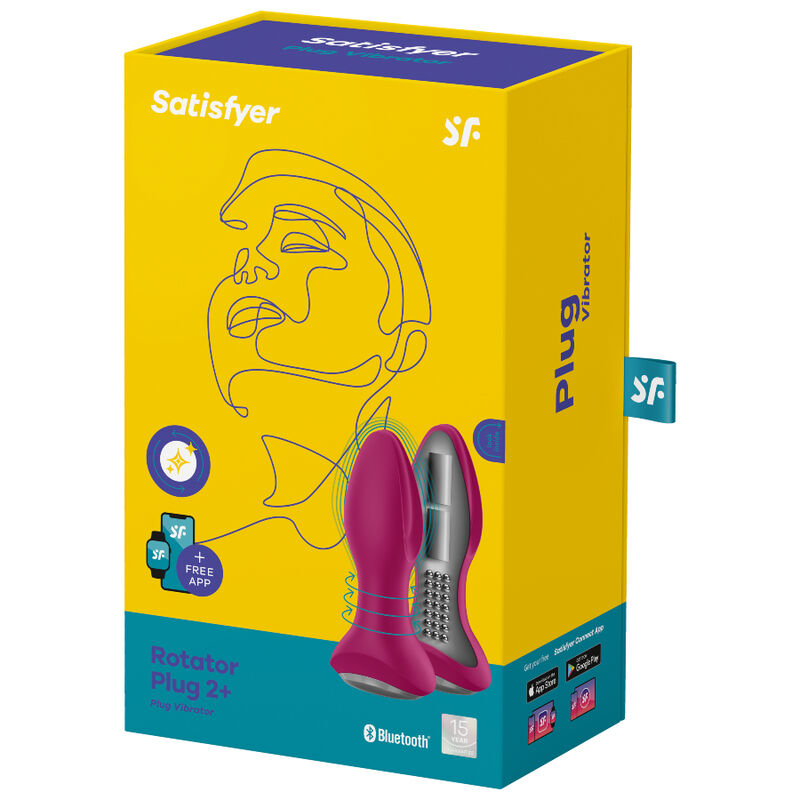 Plug anal vibrant rotatif Satisfyer Rotator Plug 2+ rouge 5