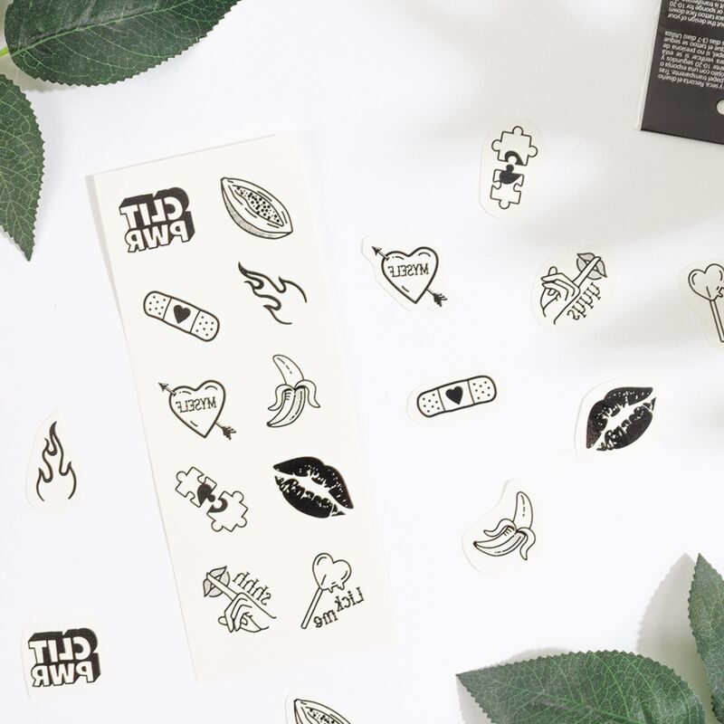 Lot de 10 tatouages temporaires Candy Collection Secret Play, vue 2 sur 5