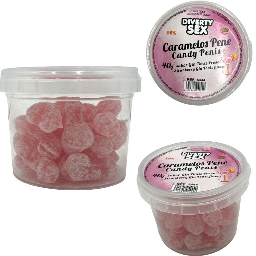 20 bonbons pénis saveur gin tonic Diablo Picante - vue 2