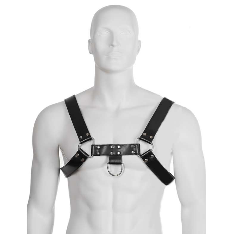 Harnais cuir homme chaînes réglable Leather Body Chain III, vue 2 sur 3
