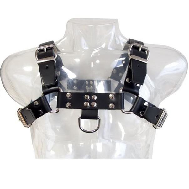 Harnais cuir homme chaînes réglable Leather Body Chain III, vue 3 sur 3