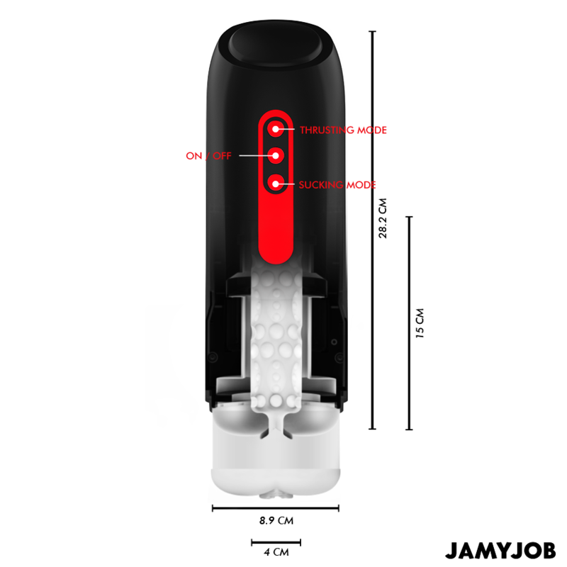 Masturbateur aspiration et poussée Jamyjob Phantom, vue 4 sur 7