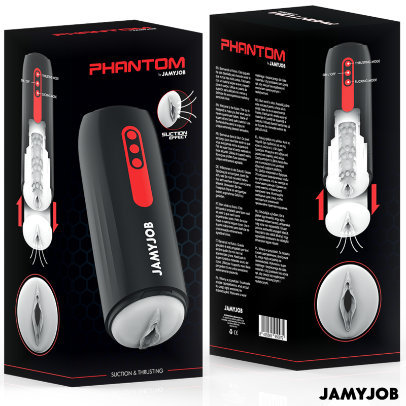 Masturbateur aspiration et poussée Jamyjob Phantom, vue 7 sur 7