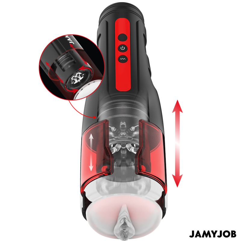 Masturbateur rotation et poussée Jamyjob Cyclone, vue 2 sur 7