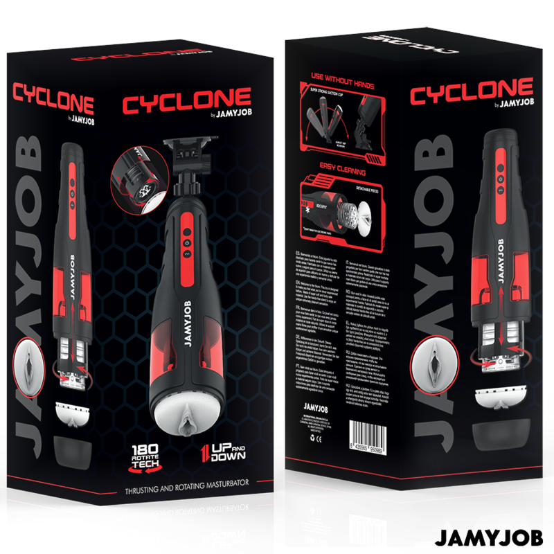 Masturbateur rotation et poussée Jamyjob Cyclone, vue 7 sur 7