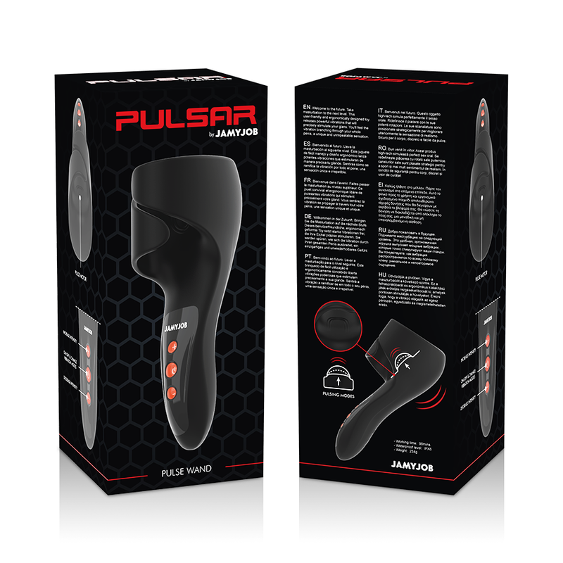 Masturbateur vibrant ailes flexibles Jamyjob Pulsar, vue 7 sur 7