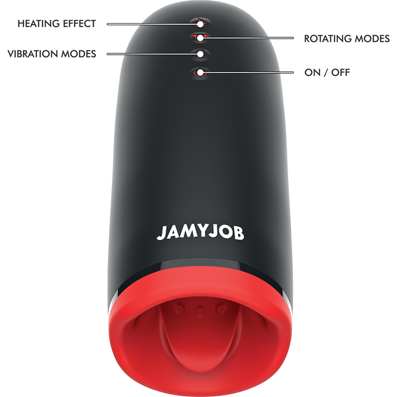 Masturbateur chauffant rotatif Jamyjob Spin-X, vue 6 sur 8