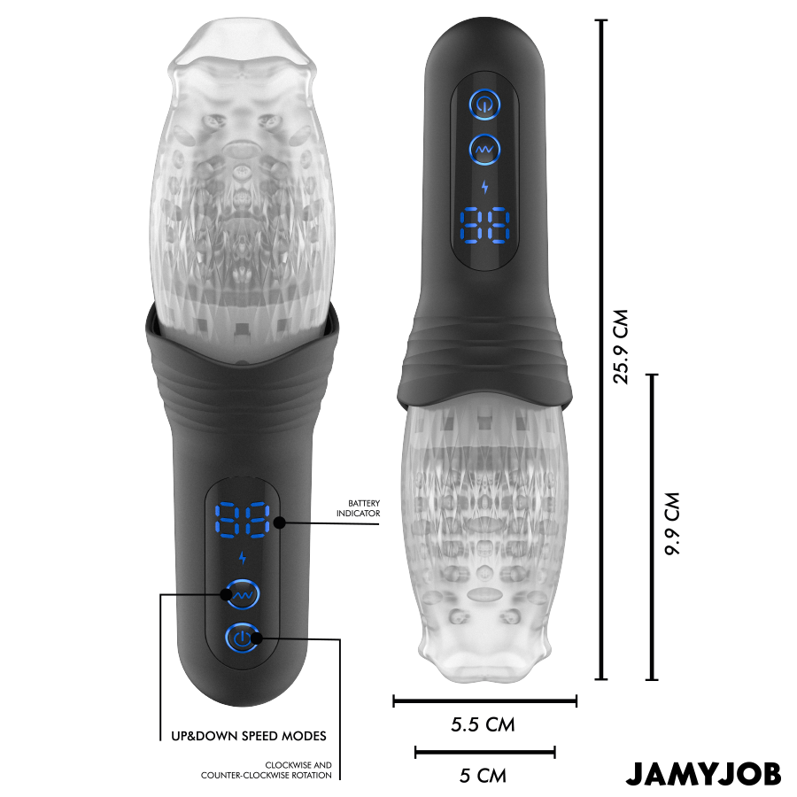 Masturbateur poussée et rotation Jamyjob Blow-R, vue 6 sur 8