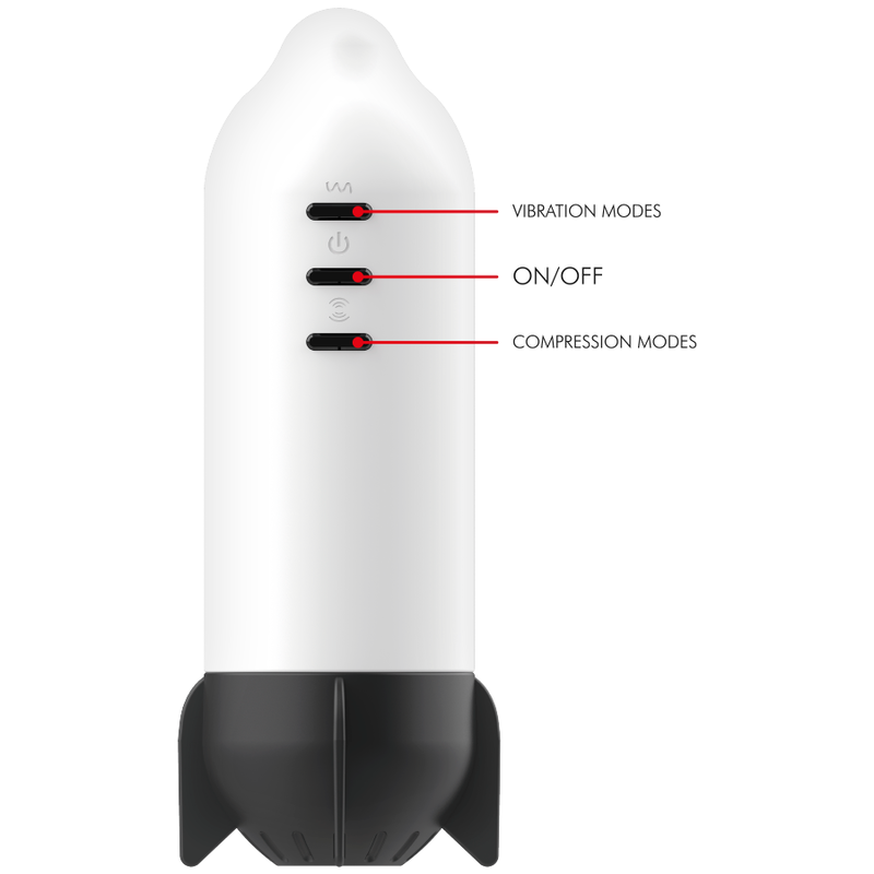 Masturbateur compression et vibration Jamyjob Rocket, vue 9 sur 10