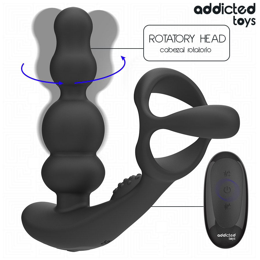 masseur de prostate rotatif télécommandé Addicted Toys vue 3 sur 8