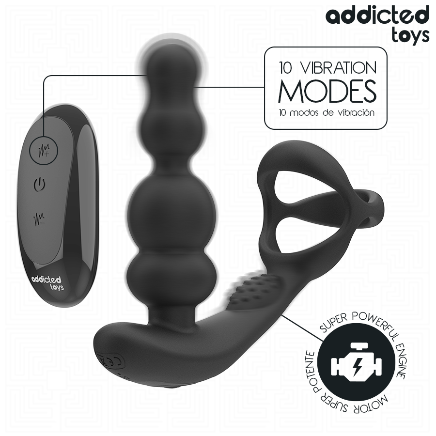 masseur de prostate rotatif télécommandé Addicted Toys vue 4 sur 8