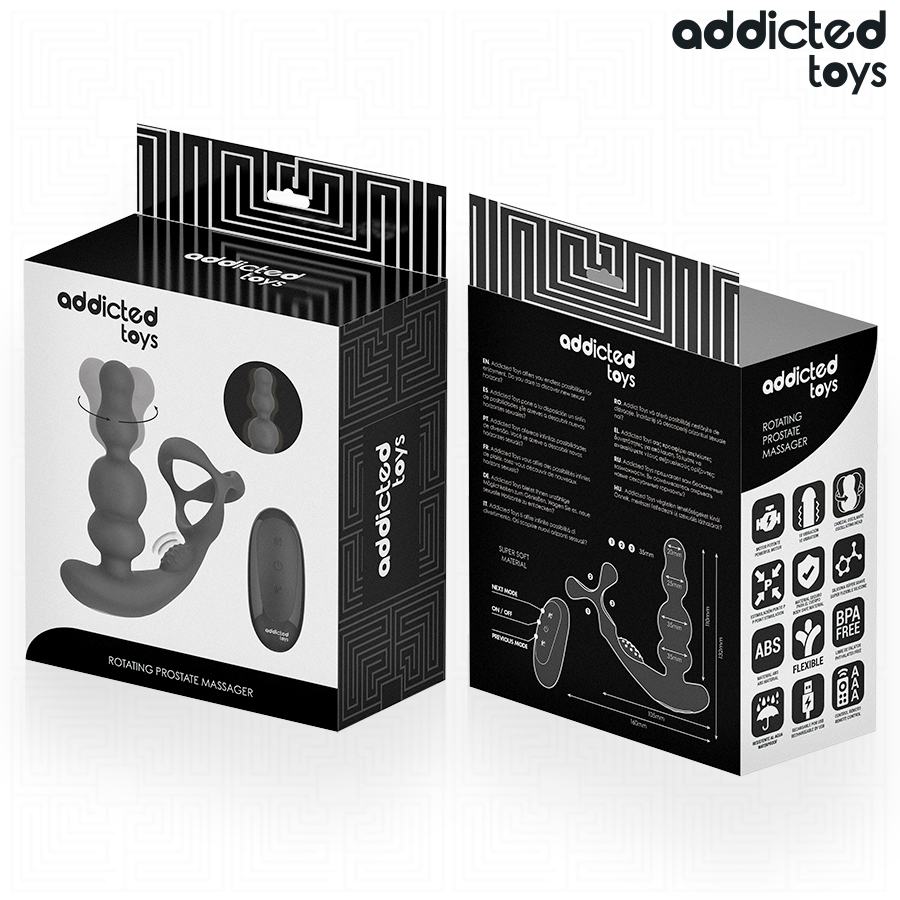 masseur de prostate rotatif télécommandé Addicted Toys vue 8 sur 8