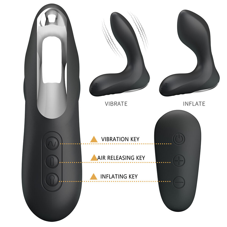 masseur de prostate gonflable vibrant télécommandé Mr Play vue 6 sur 9