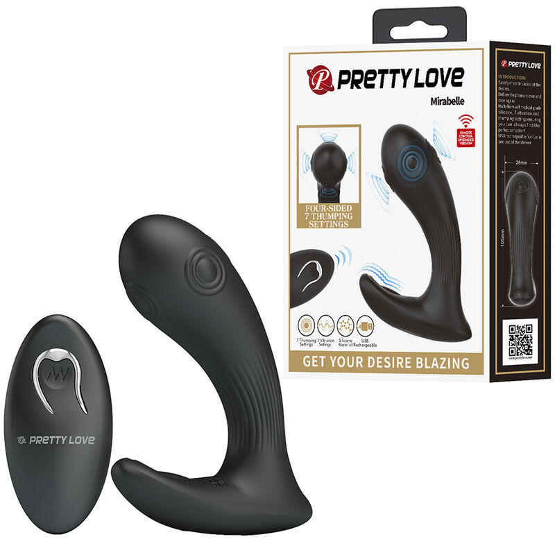 vibromasseur prostatique télécommandé Mirabelle Pretty Love vue 2 sur 9
