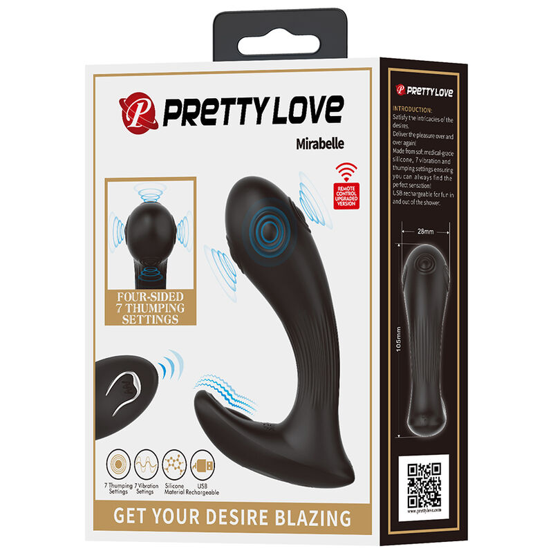 vibromasseur prostatique télécommandé Mirabelle Pretty Love vue 9 sur 9