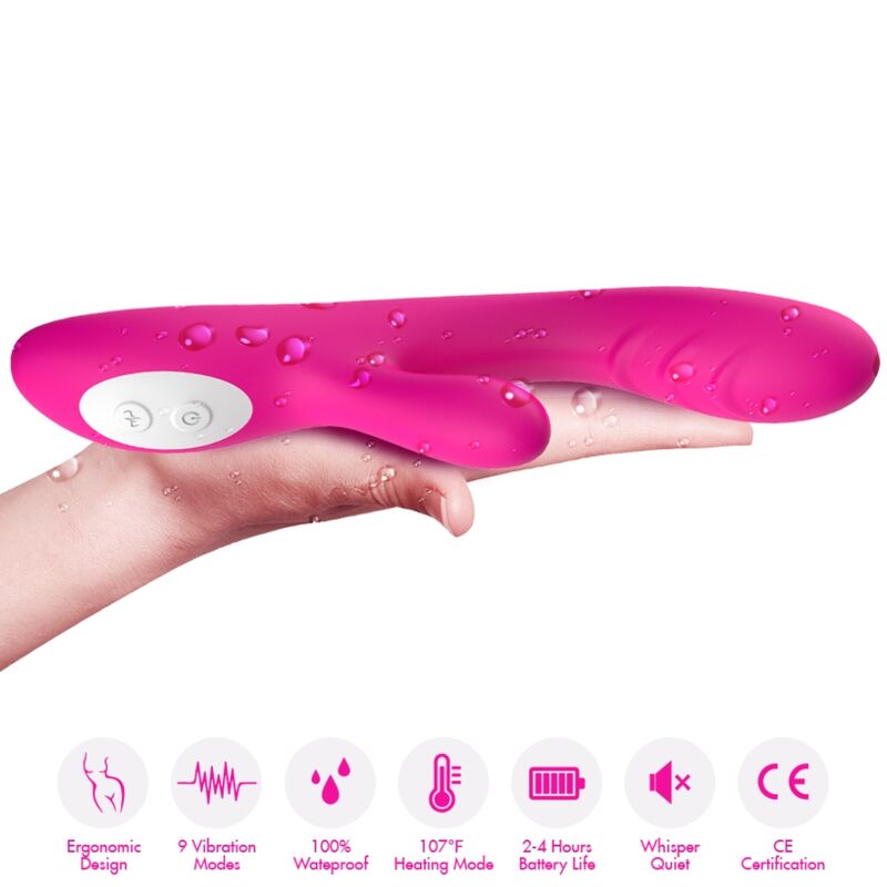 vibromasseur rabbit chauffant point G fuchsia Spark Armony vue 3 sur 5