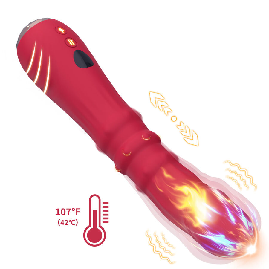 gode vibrant chauffant point A rouge Armony vue 2 sur 9